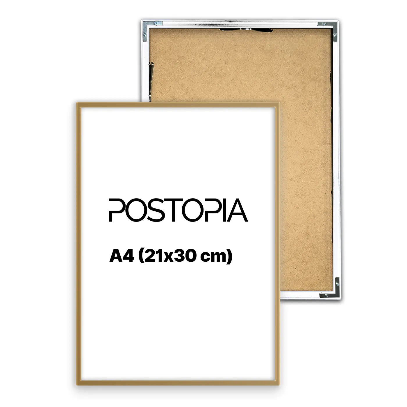 Rama A4 (21x30cm) - Złota Aluminiowa-