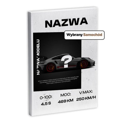 Personalizowany Obraz na Płótnie Samochód-
