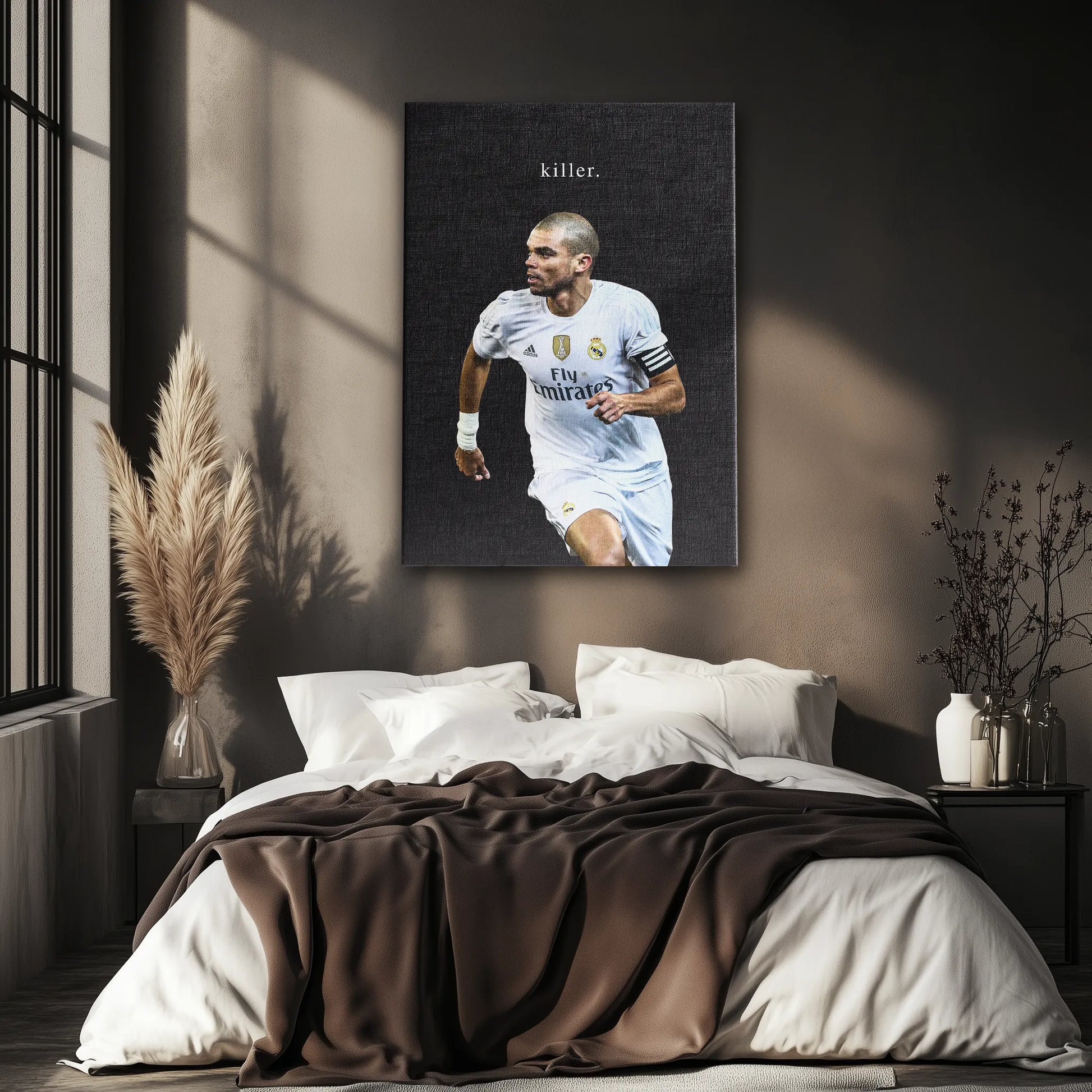 Personalizowany Obraz na Płótnie ze Sportowcem-Ciemny-