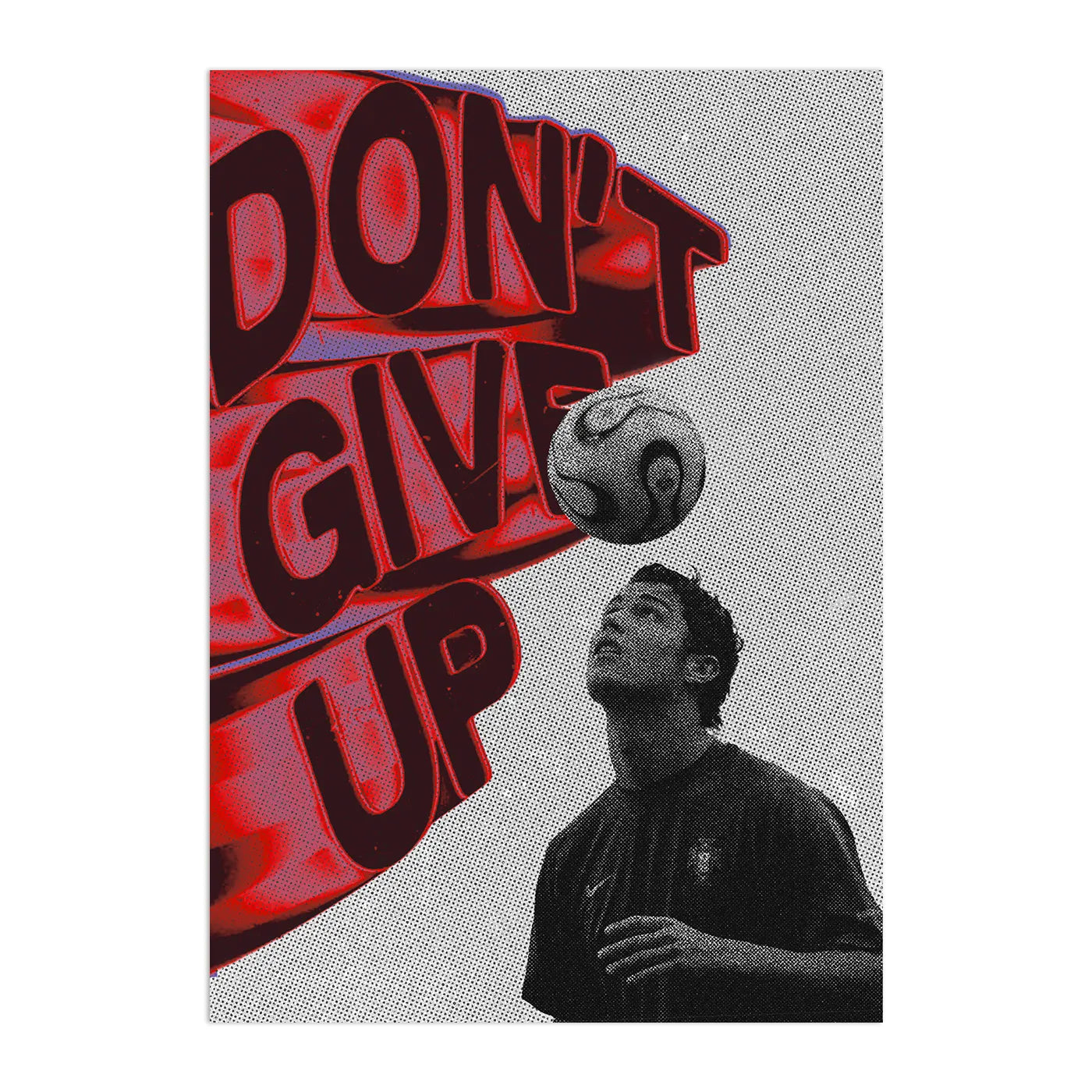 DON'T GIVE UP Cristiano Plakat-Pełna Okładka-Bez Ramy