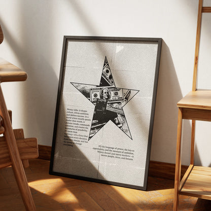 Money Star Plakat-Bez Ramy-