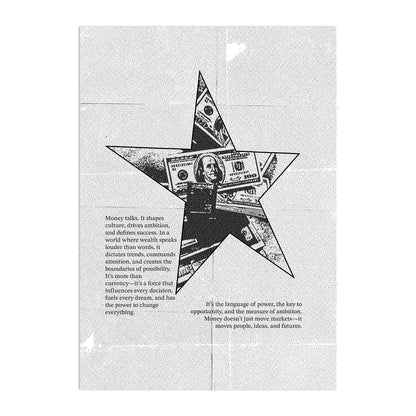 Money Star Plakat-Bez Ramy-