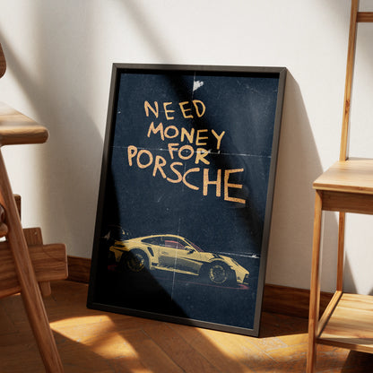 Need Money For Porsche 2 Plakat-Bez Ramy-
