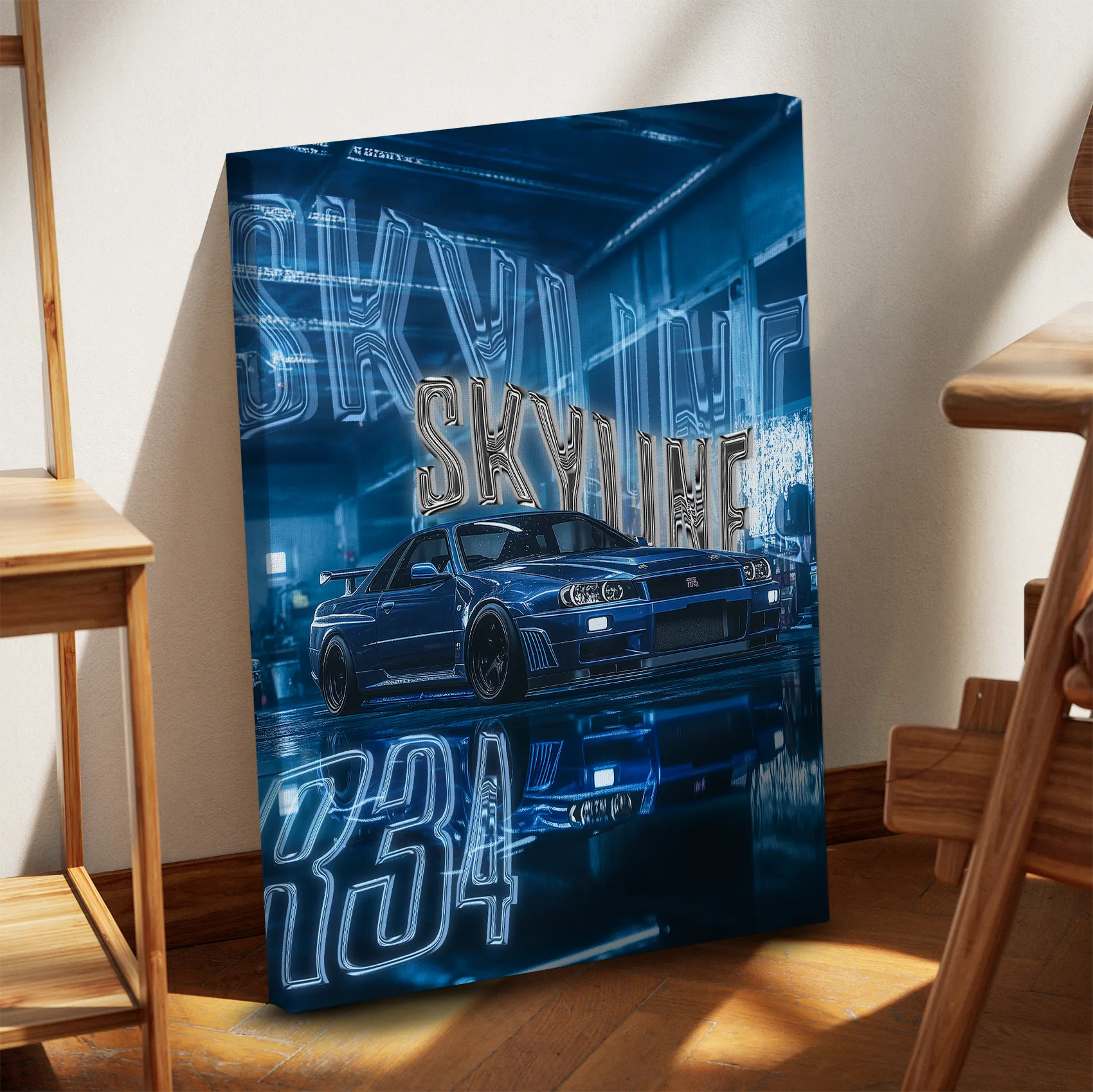 Nissan Skyline R34 Obraz na Płótnie-