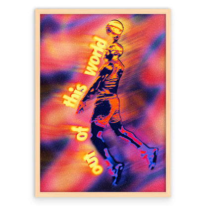 Out Of This World Plakat-Pełna Okładka-Naturalna Drewniana Rama