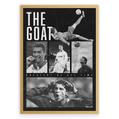 The GOAT Collage Plakat-Złota Aluminiowa Rama-
