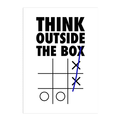 Think Outside The Box Plakat-Bez Ramy-