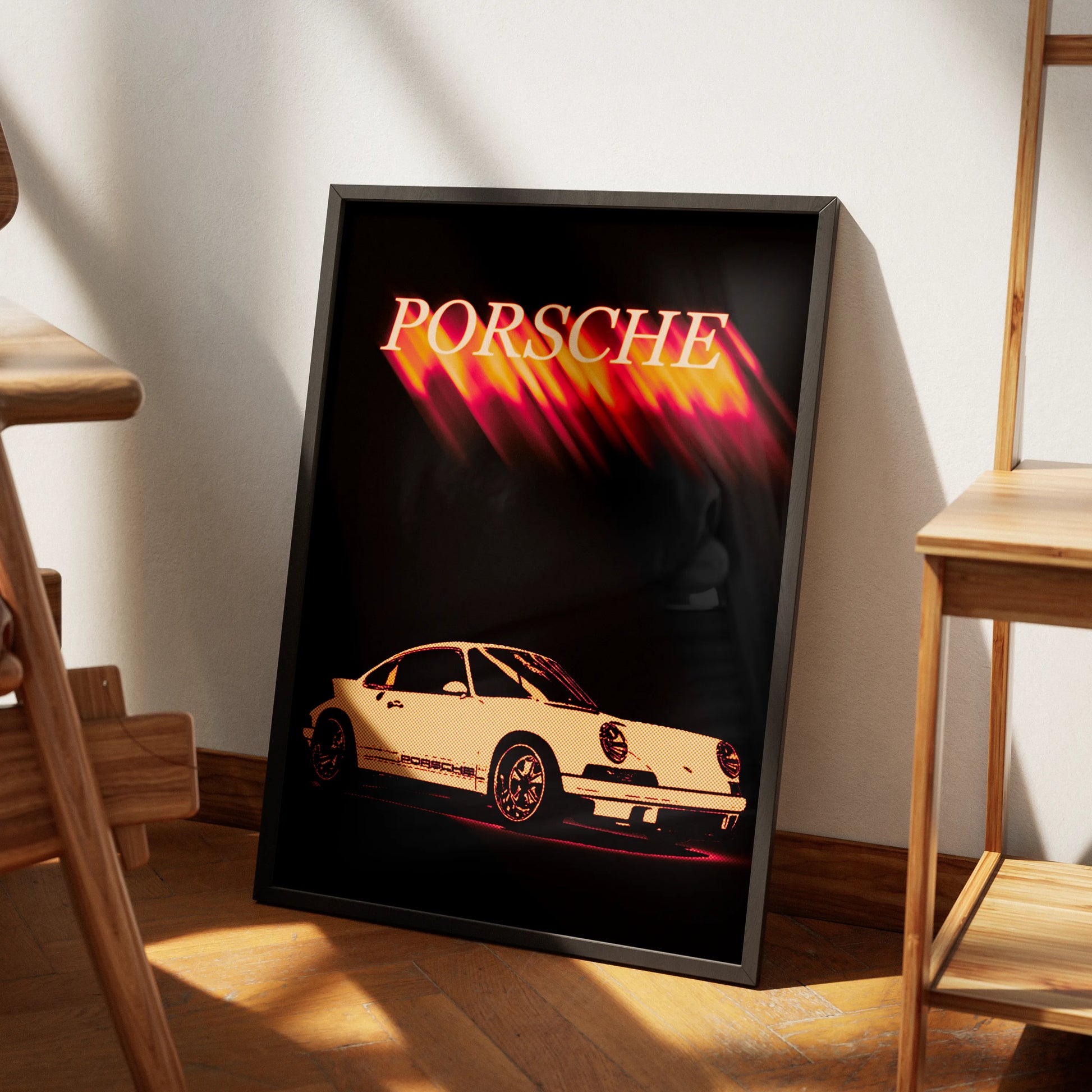 Vintage Porsche Plakat-Pełna Okładka-Bez Ramy