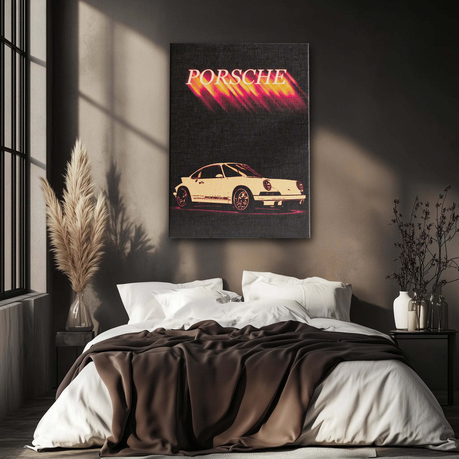 Vintage Porsche Obraz na Płótnie-