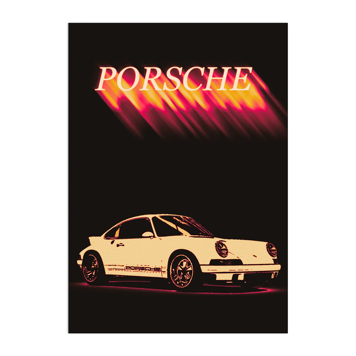 Vintage Porsche Plakat-Pełna Okładka-Bez Ramy