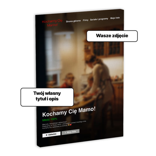 Personalizowany Obraz na Płótnie Dzień Mamy