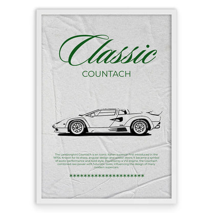 Classic Countach Plakat