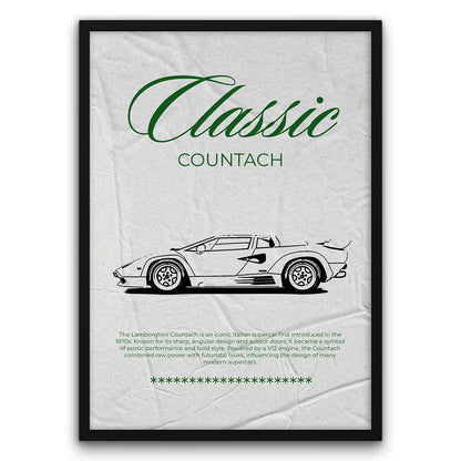 Classic Countach Plakat