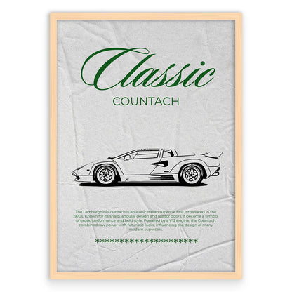 Classic Countach Plakat