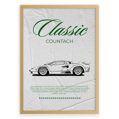 Classic Countach Plakat