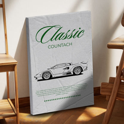 Classic Countach Obraz na płótnie