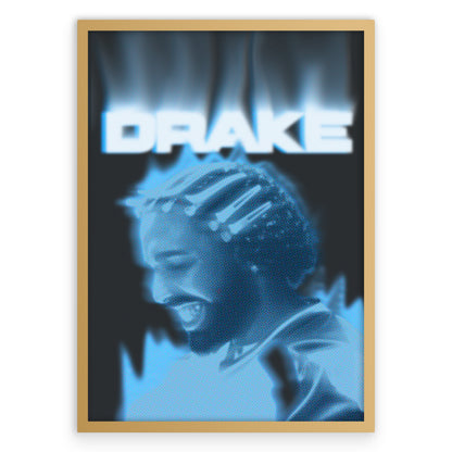 Drake Plakat-Złota Aluminiowa Rama-