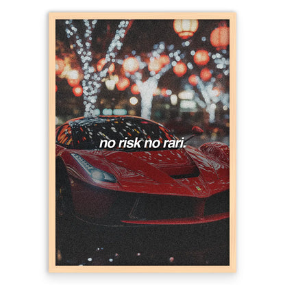 No Risk No Rari Plakat