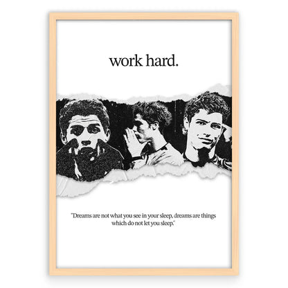 Cristiano Work Hard Plakat