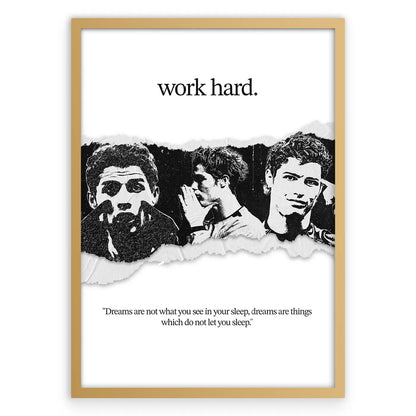 Cristiano Work Hard Plakat